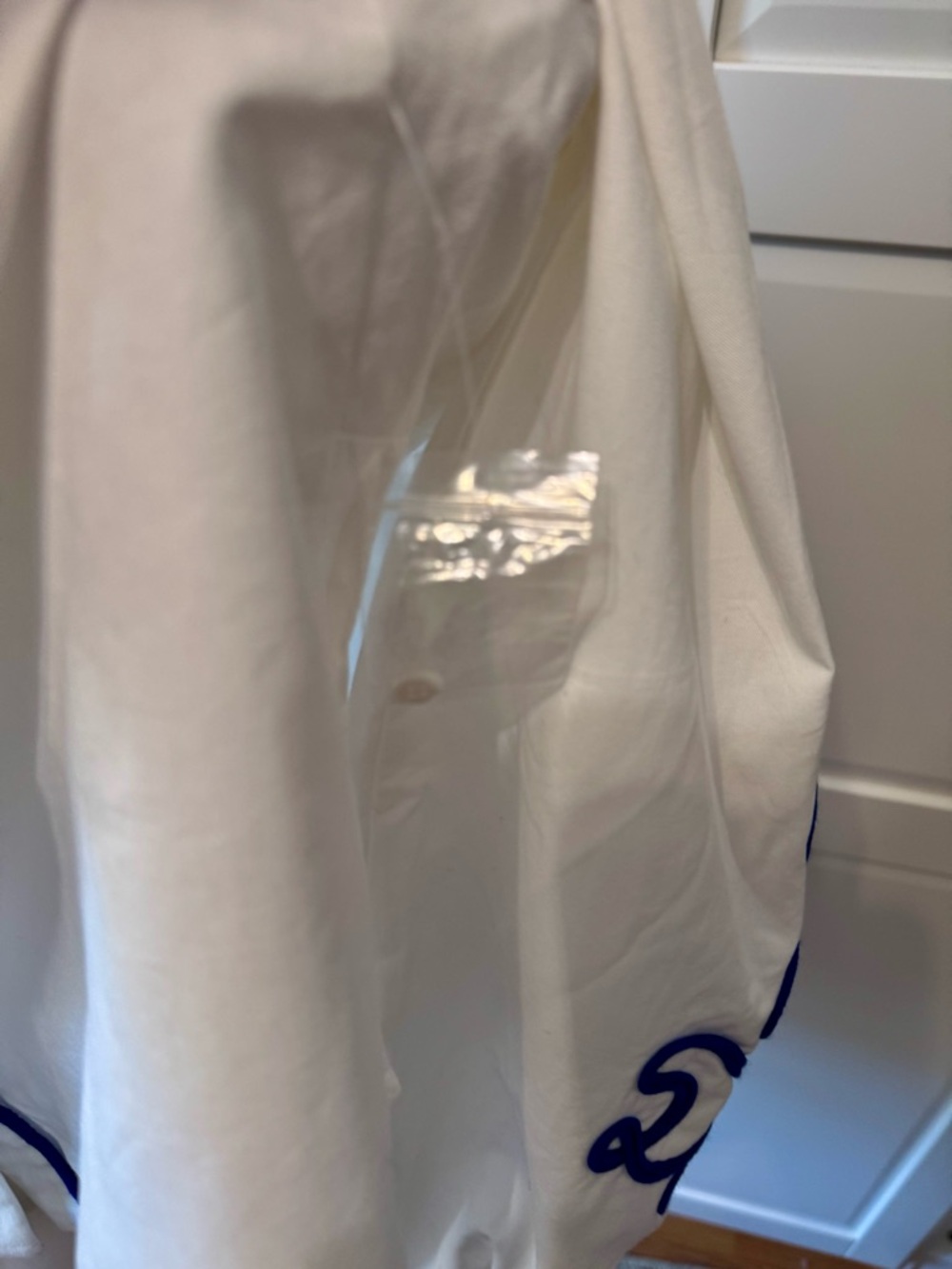 Tuckernuck Hyacinth House White Royal Blue Soutache Stella Blouse Embroidered M - Picture 10 of 11